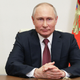 Russian President Vladimir Putin makes a video message to the participants of the Russian Congress on Pediatric Oncology on May 27, 2021.